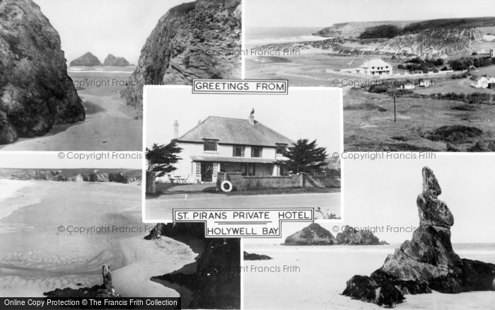 Photo of Holywell Bay, Composite c.1960