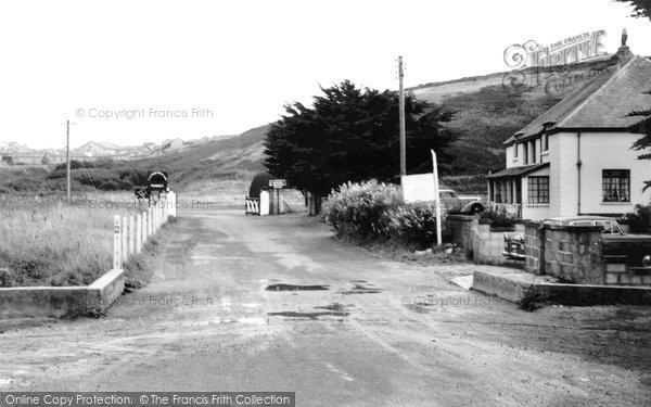 Photo of Holywell Bay, Entrance To Penhale Camp c.1960