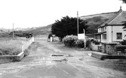 Holywell Bay, entrance to Penhale Camp c1960