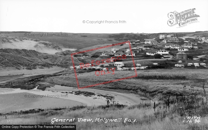 Photo of Holywell Bay, General View c.1960