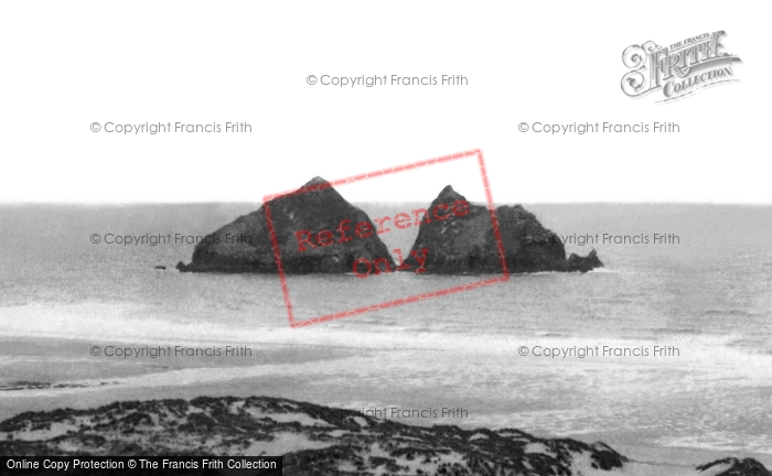 Photo of Holywell Bay, Gull Rocks c.1960