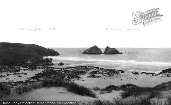Photo of Holywell Bay, The Bay And Gull Rocks c.1960