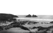 The Bay And Gull Rocks c.1960, Holywell Bay