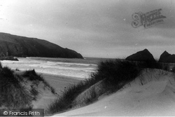 The Bay From Sandhills c.1960, Holywell Bay