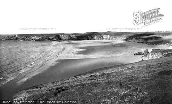Photo of Holywell Bay, The Beach c.1960