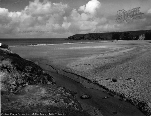 Photo of Holywell Bay, The Beach c.1960
