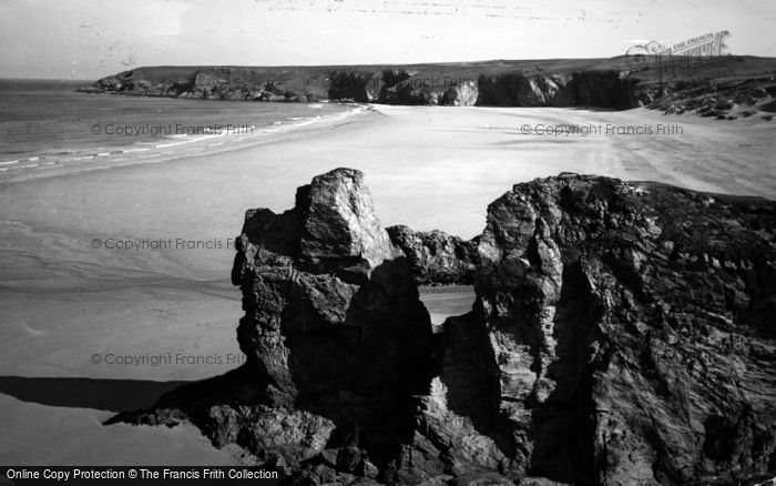 Photo of Holywell Bay, The Beach c.1960
