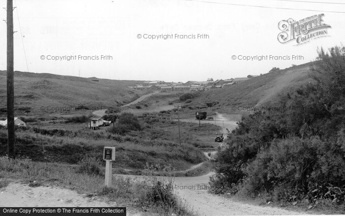 Photo of Holywell Bay, The Camp From Corner Cafe c.1960
