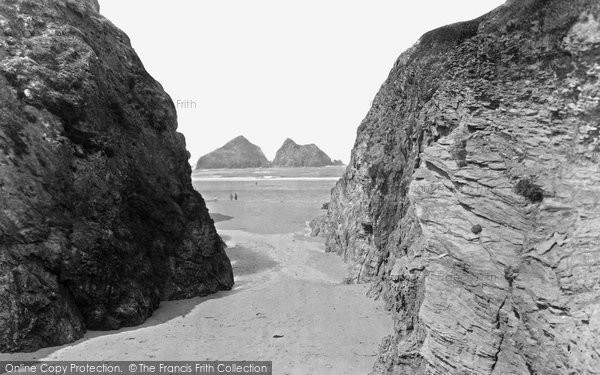 Photo of Holywell Bay, The Sands And Gull Rocks 1931