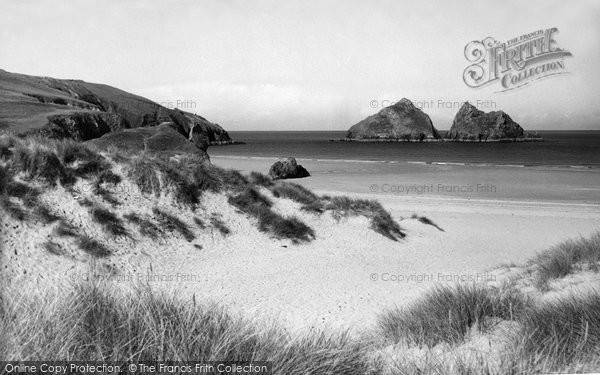 Photo of Holywell Bay, The Sands c.1960
