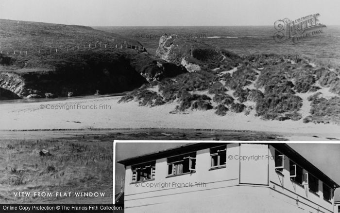 Photo of Holywell Bay, View From Flat Window c.1960