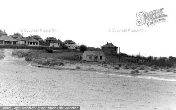 Photo of Holywell Bay, Village From Beach c.1960