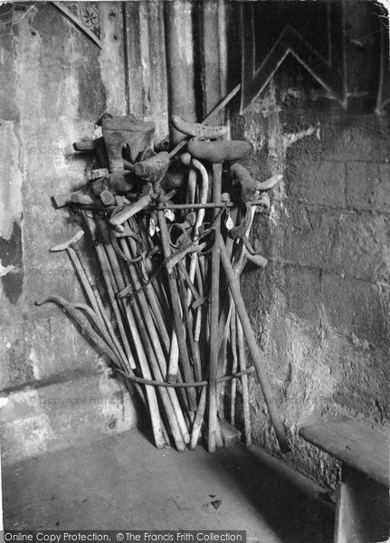 Photo of Holywell, Relics Of Healing At St Winefride's Well c.1930