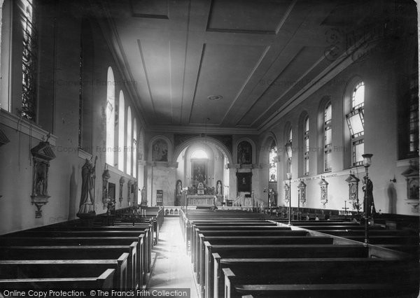 Photo of Holywell, The Nave, St Winefride's R.C.Church c.1930
