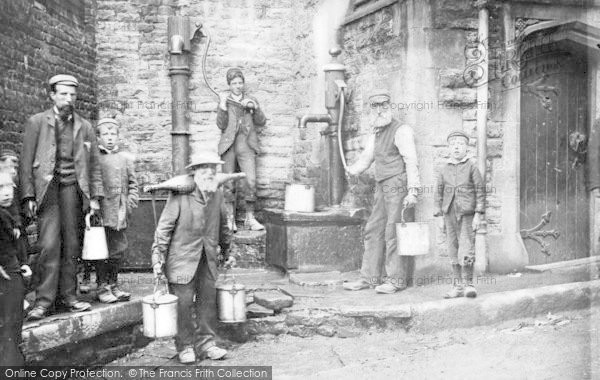Photo of Holywell, The Village Pump c.1880