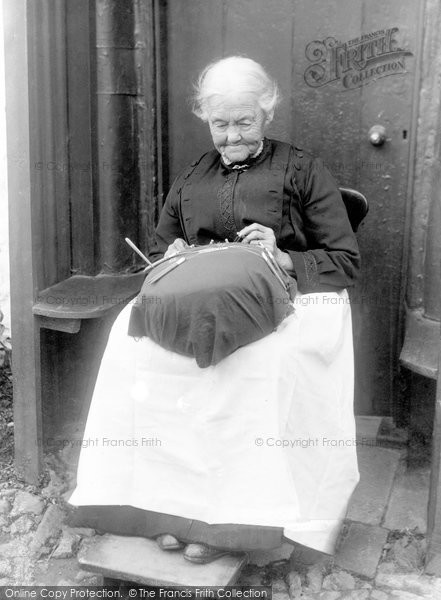Photo of Honiton, A Lace Worker c.1910