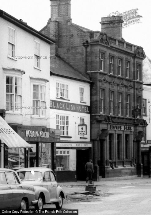 Photo of Honiton, Black Lion Hotel And Lloyds Bank, High Street c.1965