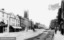 High Street And St Paul's Church 1904, Honiton