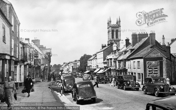 Photo of Honiton, High Street c.1955