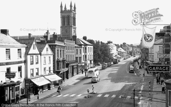 Photo of Honiton, High Street c.1955
