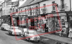 High Street Shops And Moor's Garage c.1960, Honiton