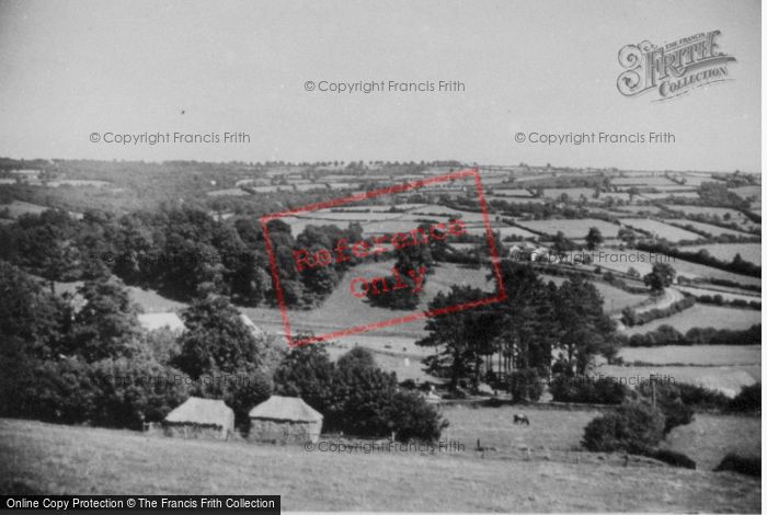 Photo of Honiton, The View From Yarcombe Hill c.1955