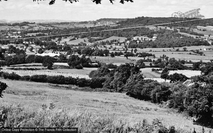 Photo of Honiton, View From Honiton Hill c.1955