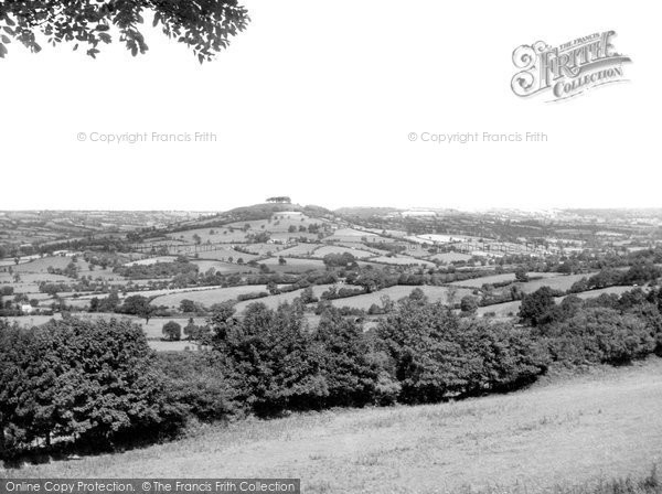 Photo of Honiton, View From Honiton Hill c.1955