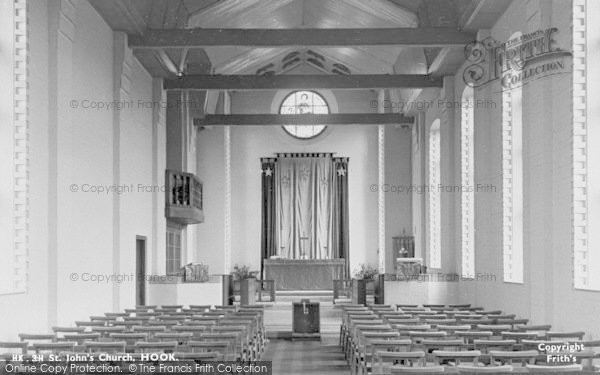 Photo of Hook, St John's Church Interior c.1955