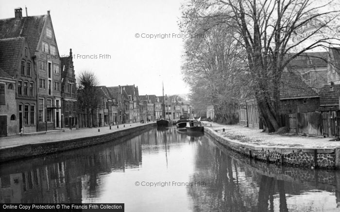 Photo of Hoorn, A Canal c.1938