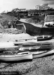 Boats On The Beach c.1965, Hope Cove