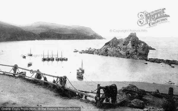 Photo of Hope Cove, Coast Scene 1890
