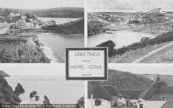 Photo of Hope Cove, Composite c.1950