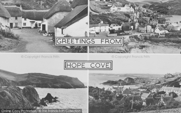 Photo of Hope Cove, Composite c.1955
