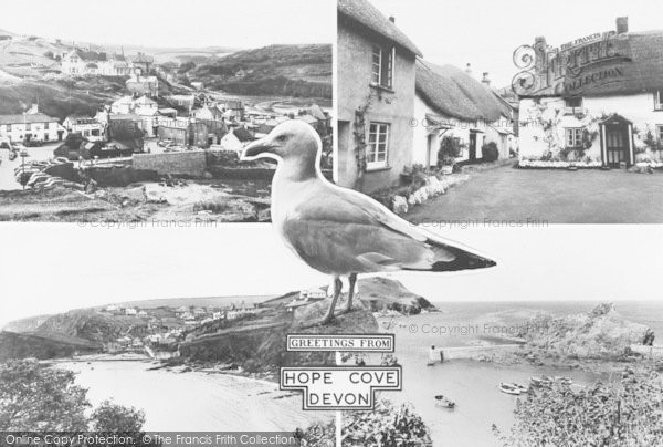 Photo of Hope Cove, Composite c.1960