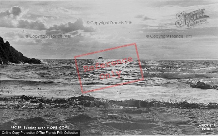 Photo of Hope Cove, Evening c.1960