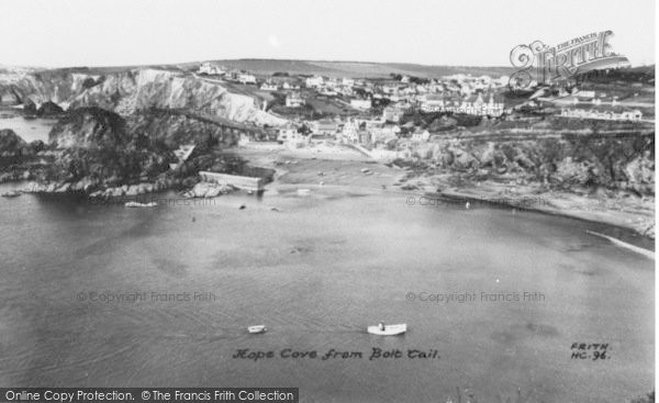 Photo of Hope Cove, From Bolt Tail c.1960