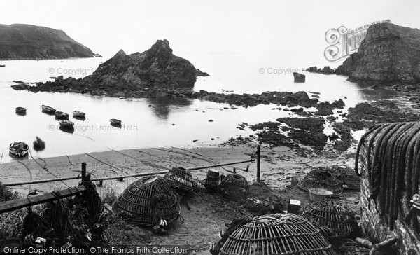 Photo of Hope Cove, Lobster Pots 1922
