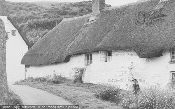 Photo of Hope Cove, Old Cottages, Inner Hope c.1955