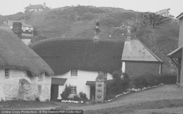 Photo of Hope Cove, Old Cottages, Inner Hope c.1955