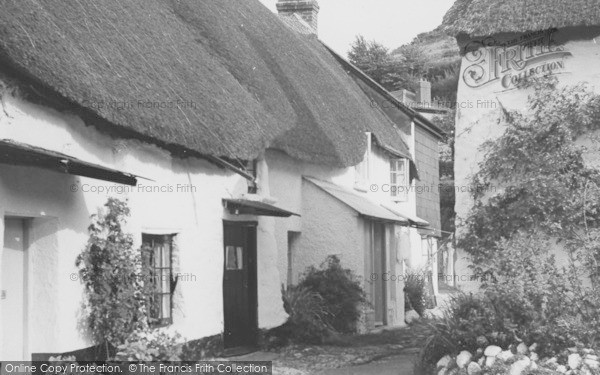 Photo of Hope Cove, Thatched Cottages, Inner Hope c.1955