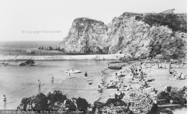 Photo of Hope Cove, The Beach c.1960