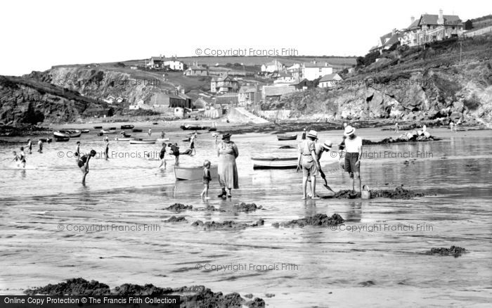 Photo of Hope Cove, The Harbour And The Beach c.1936