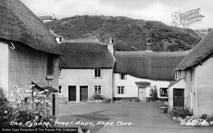 Photo of Hope Cove, The Square, Inner Hope c.1955