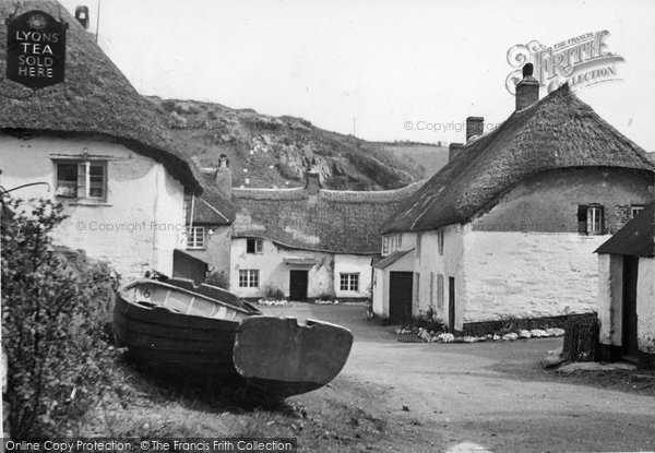 Photo of Hope Cove, The Thatched Cottages c.1950