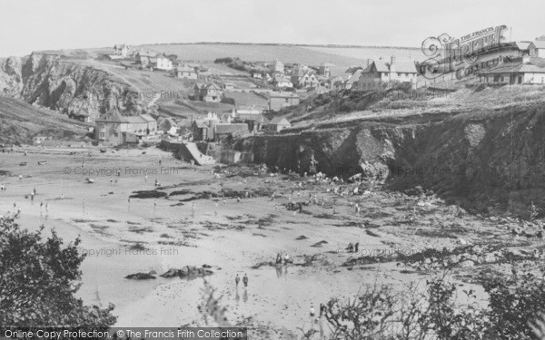 Photo of Hope Cove, View From Bolt Tail c.1955