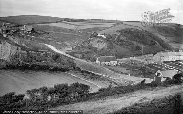 Photo of Hope Cove, view from Cliffs 1920