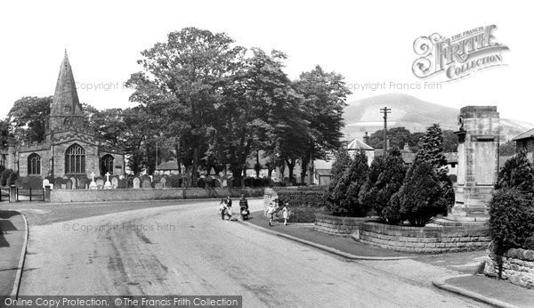 Photo of Hope, St Peter's Church And War Memorial c.1955