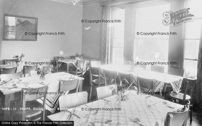 Photo of Hope, The Dining Room, Birchfield House c.1955