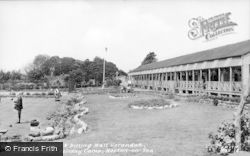 Hopton, Constitutional Holiday Camp, Dining Hall Veranda And Gardens c.1955, Hopton On Sea